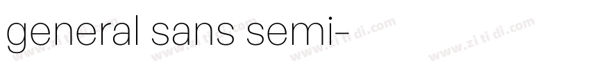 general sans semi字体转换